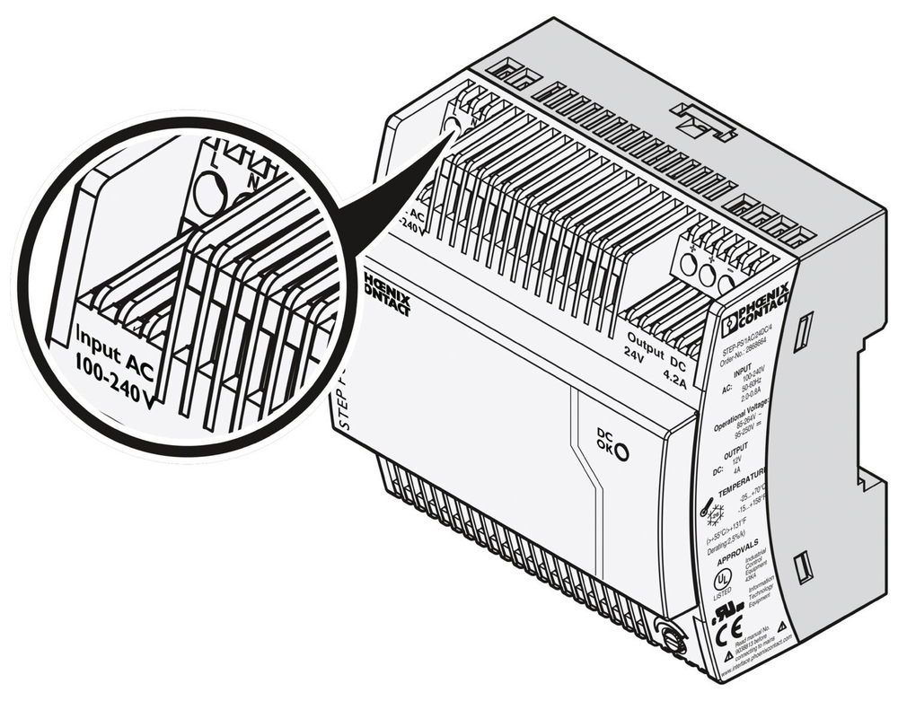 2868664 - STEP-PS/ 1AC/24DC/4.2 - Источники питания