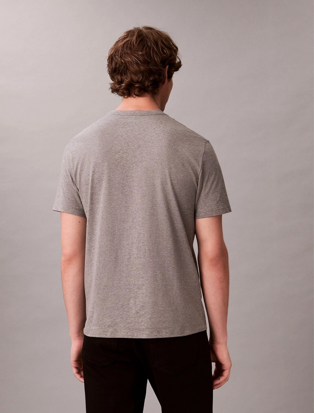 Футболка Calvin Klein Monologo Tee Medium Grey Heather