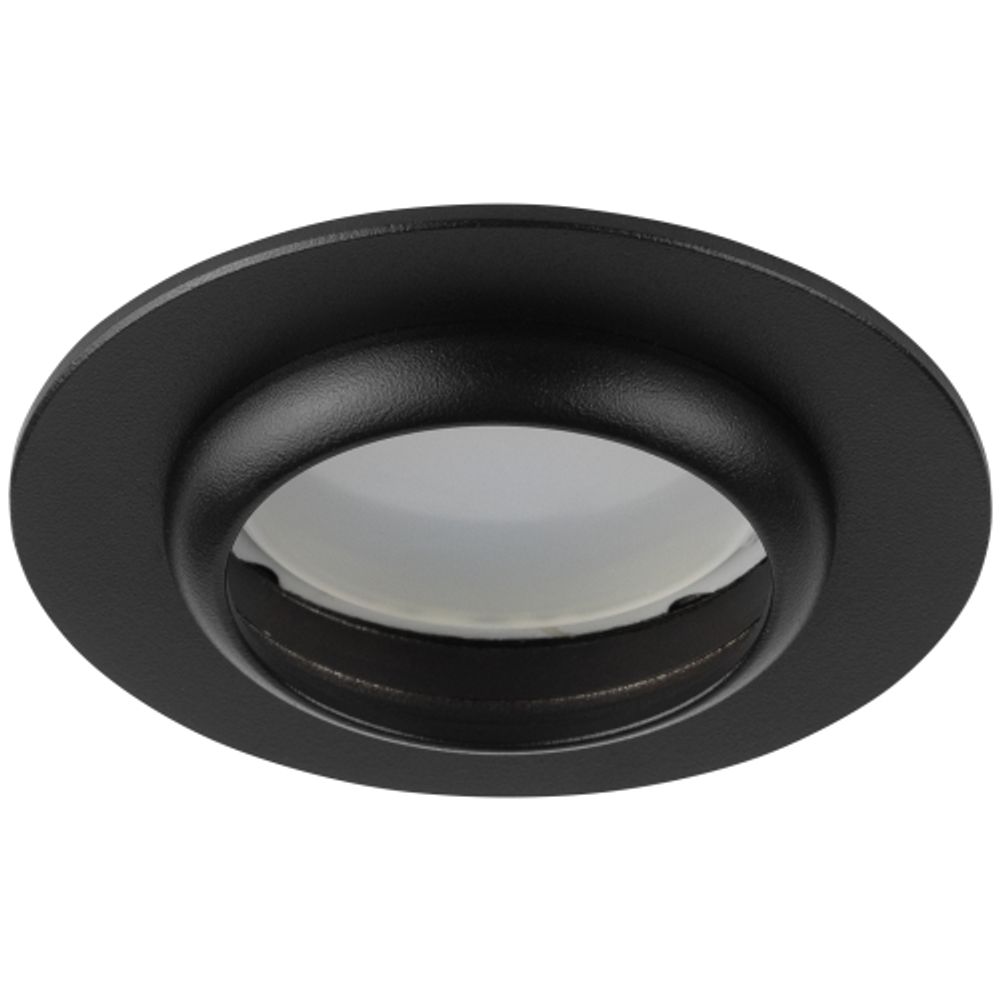 Светильник встраиваемый алюминиевый ЭРА KL109 BK под лампу MR16 GU5.3 черный матовый | Алюминиевые встраиваемые светильники