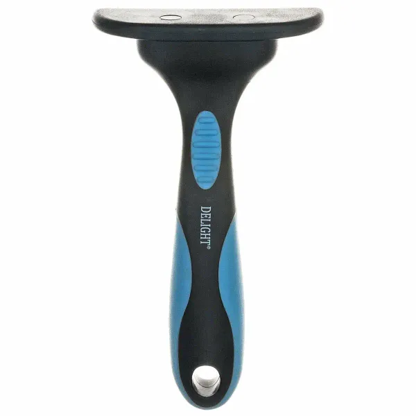 Дешеддер DeLIGHT большой с изгибом, для средних и крупных пород животных, 76 обычных зубьев