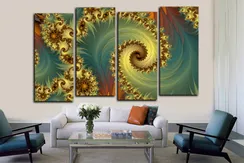 Модульная картина "Красочный хаос"