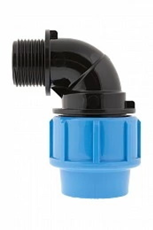 Отвод ПНД комбинированный с наружной трубной резьбой 32х1”