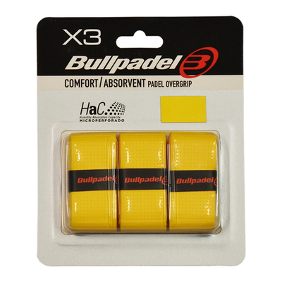 Намотки теннисные Bullpadel HaC Overgrip GB 1201 3P - amarillo