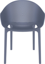 Комплект пластиковой мебели Siesta Contract Sky 80 Pro, темно-серый