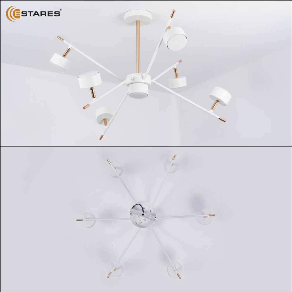 Люстра ATENA 7хGX53 R-750x350-WHITE/GOLD-220-IP20