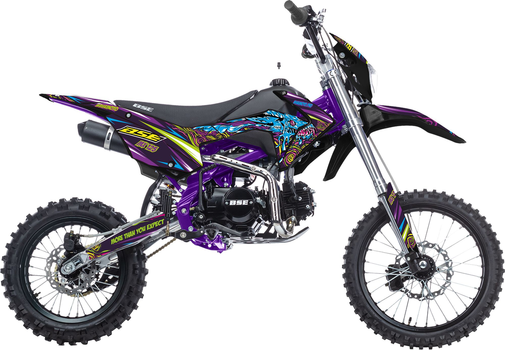 Питбайк BSE MX125 17/14 Purple Dragon