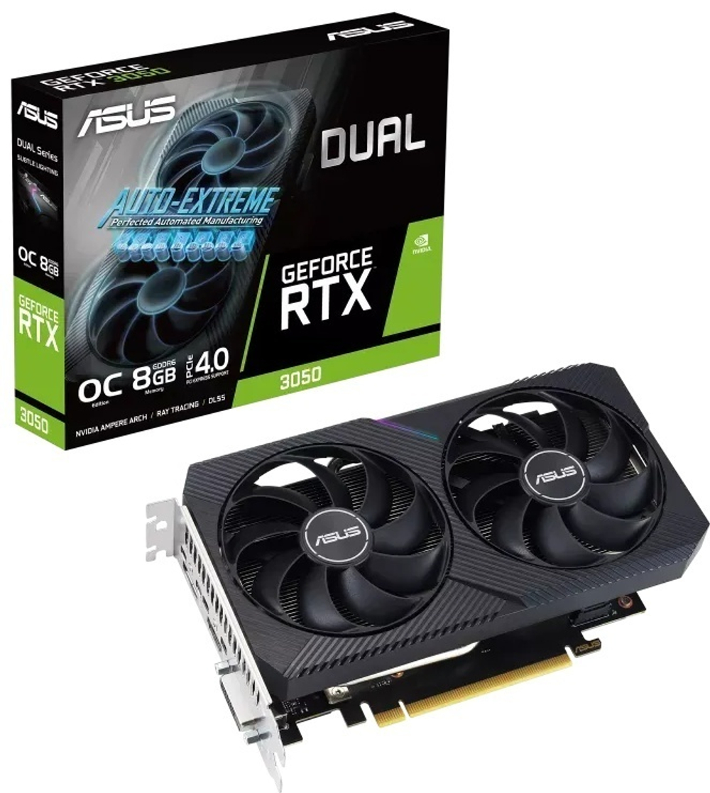 Видеокарта ASUS DUAL-RTX3050-O8G-V2 8 Гб