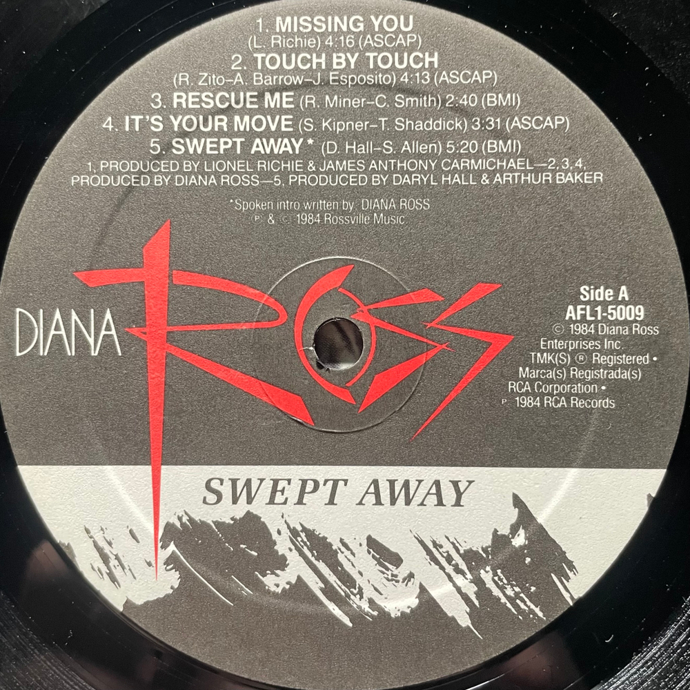 Diana Ross ‎– Swept Away (Канада 1984г.)