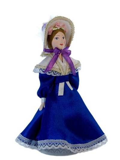 Кукла коллекционная Барышня в летнем платье 19 века