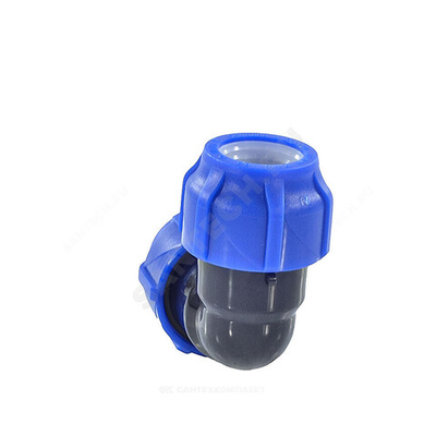 Отвод компрессионный ПЭ Дн 25х90гр Ру16 VALFEX 121001212525