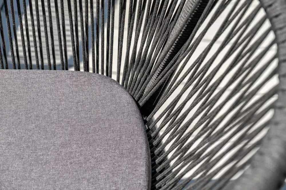 "Форли" обеденная группа на 4 персоны, квадратный стол, цвет "серый гранит"