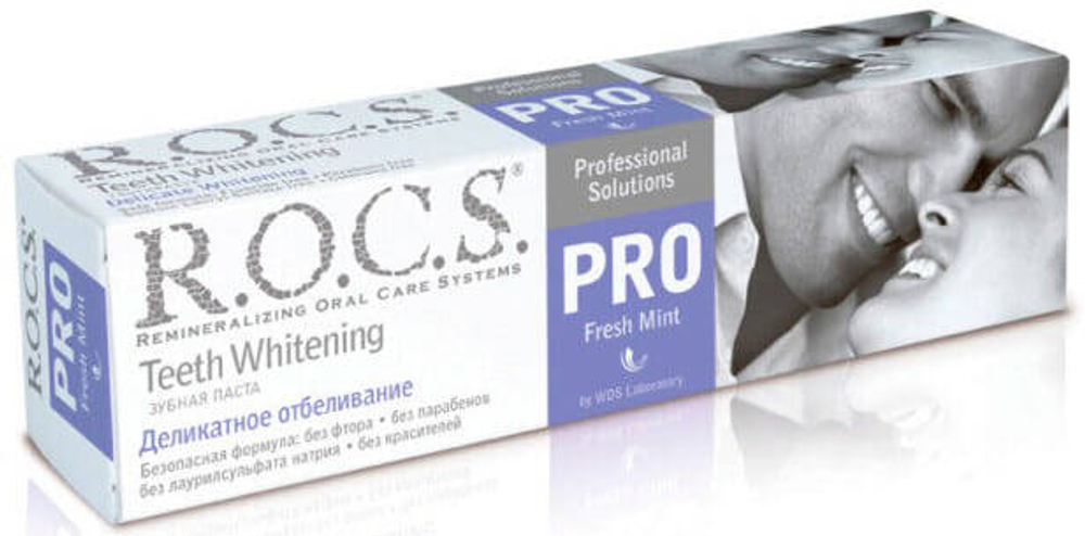 Зубная паста ROCS PRO fresh mint Деликатное отбеливание  135 г