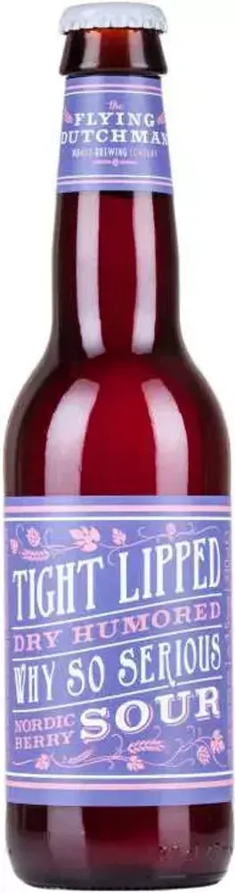 Пиво Флаин Датчман Тайт Липт Нордик Берри Сауэр / Flying Dutchman Tight Lipped Dry Humored Why So Serious Nordic Berry Sour 0.33л - 1шт