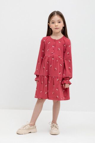 Платье  для девочки  К 5847/спелая вишня