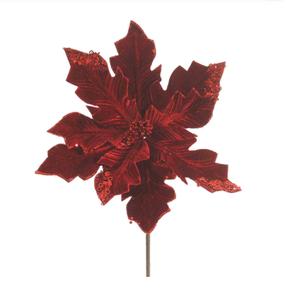 Пуансеттия 35 см бордо [Арт. 92269]