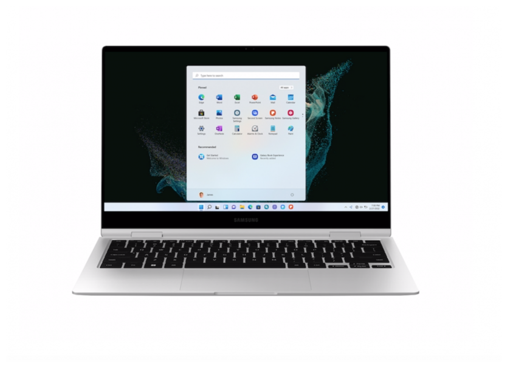 Ноутбук Samsung Galaxy Book2 Pro 360, 15 (i7-1260p/16gb/1Tb/15.6"/1920х1080 AMOLED/Win 11 Home) Silver NP950QED-KB1