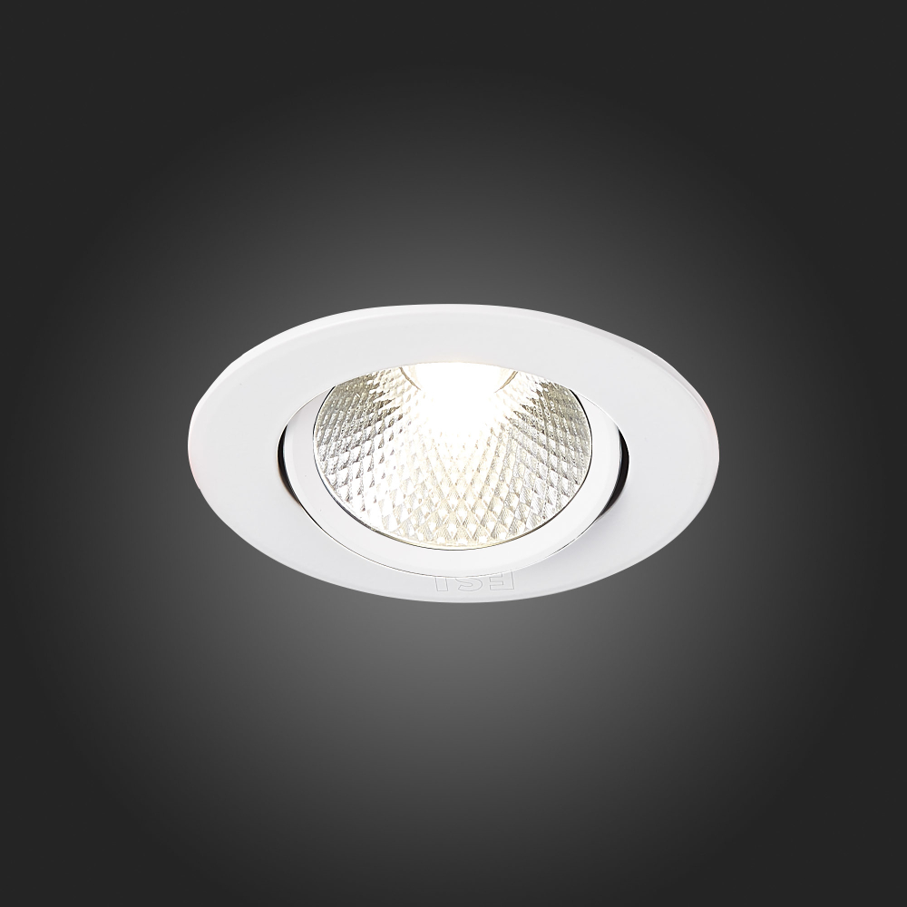 ST211.538.06.24 Св-к встр. Белый LED 1*6W 3000K 480Lm Ra80 24° IP20 D86xH50 220-240V