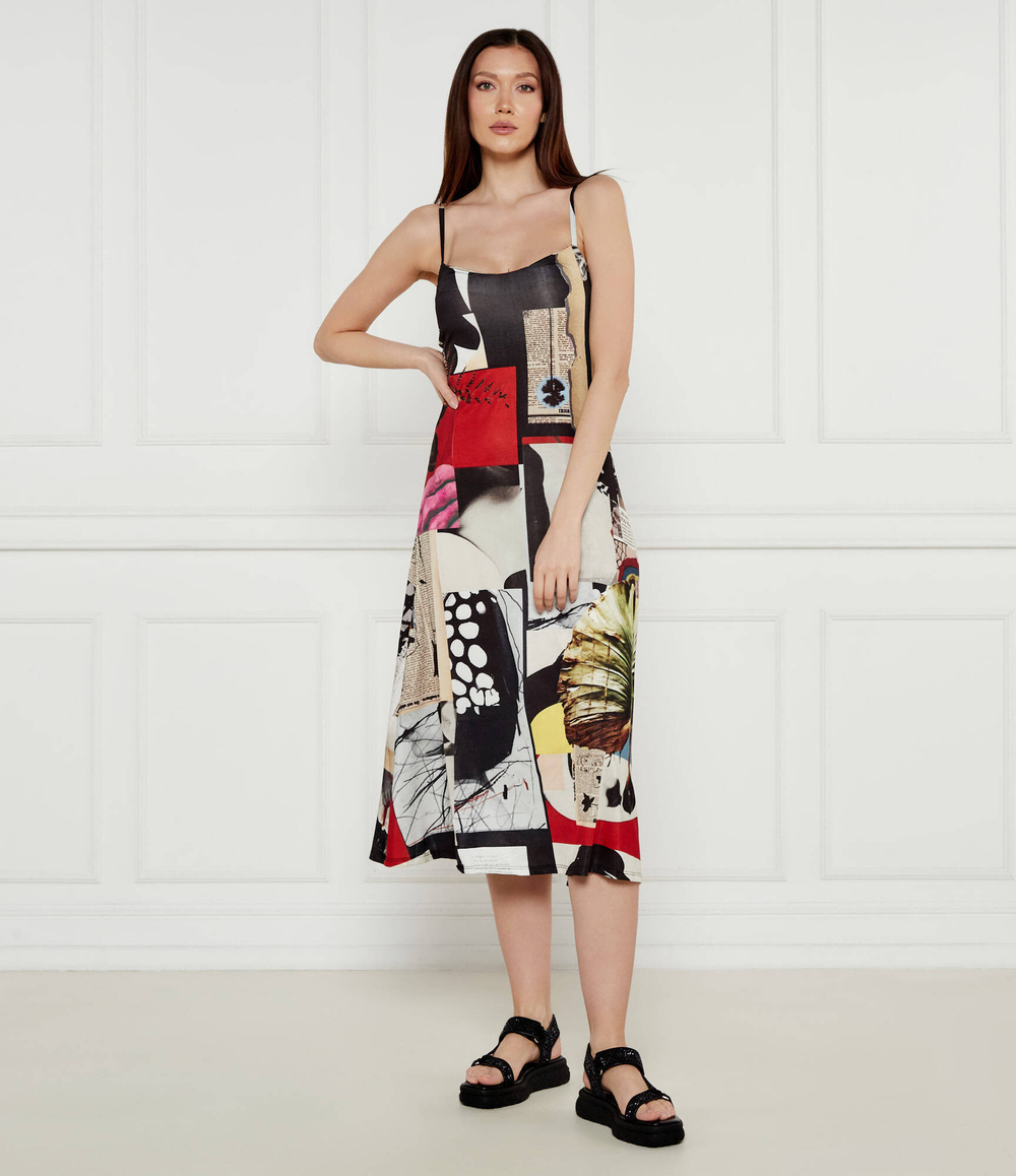 Платье Desigual x M. Christian Lacroix NEWSPAPER Desigual - разноцветная(25SWVK40)