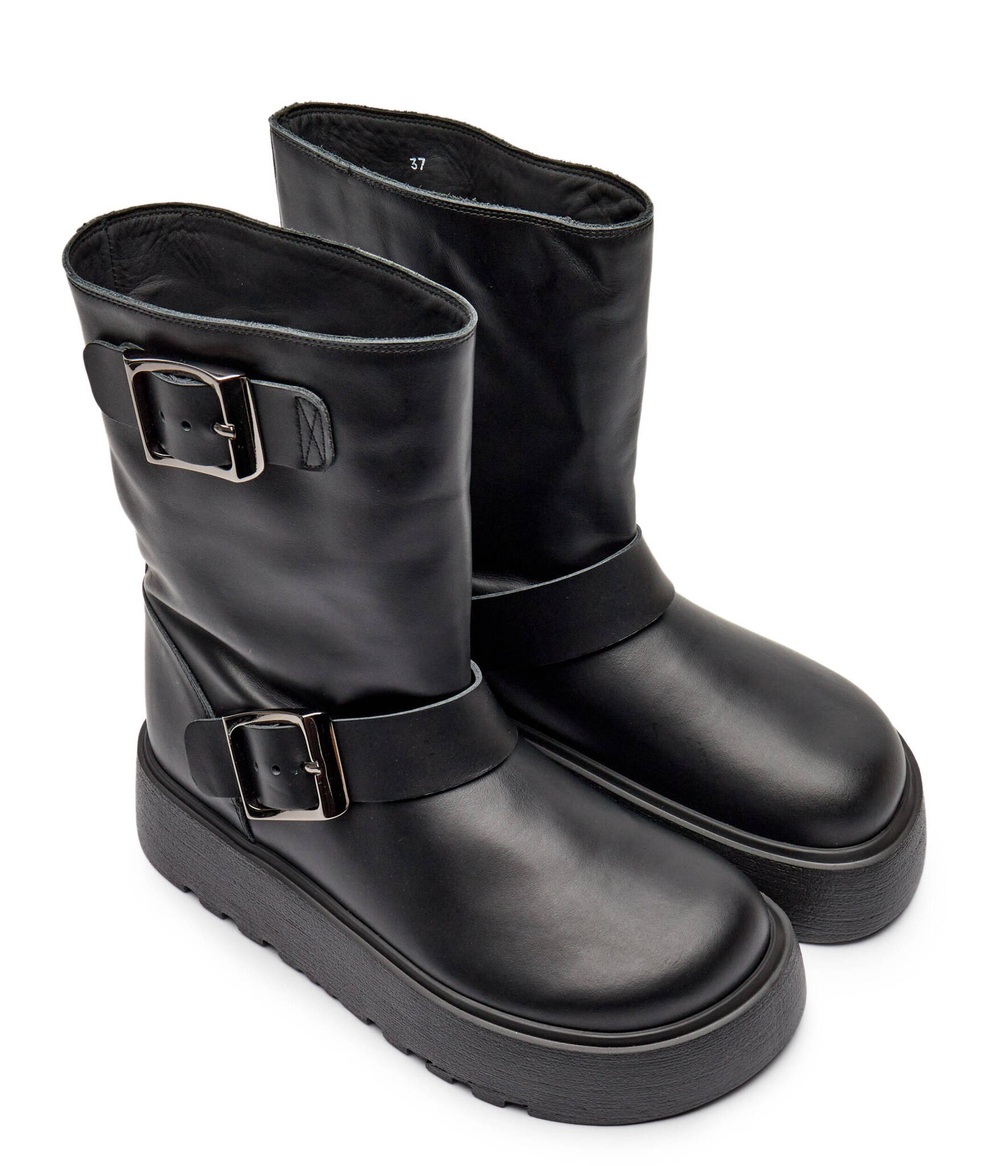 Кожаные ботильоны Casadei - черный(2R481Y040NC1108)