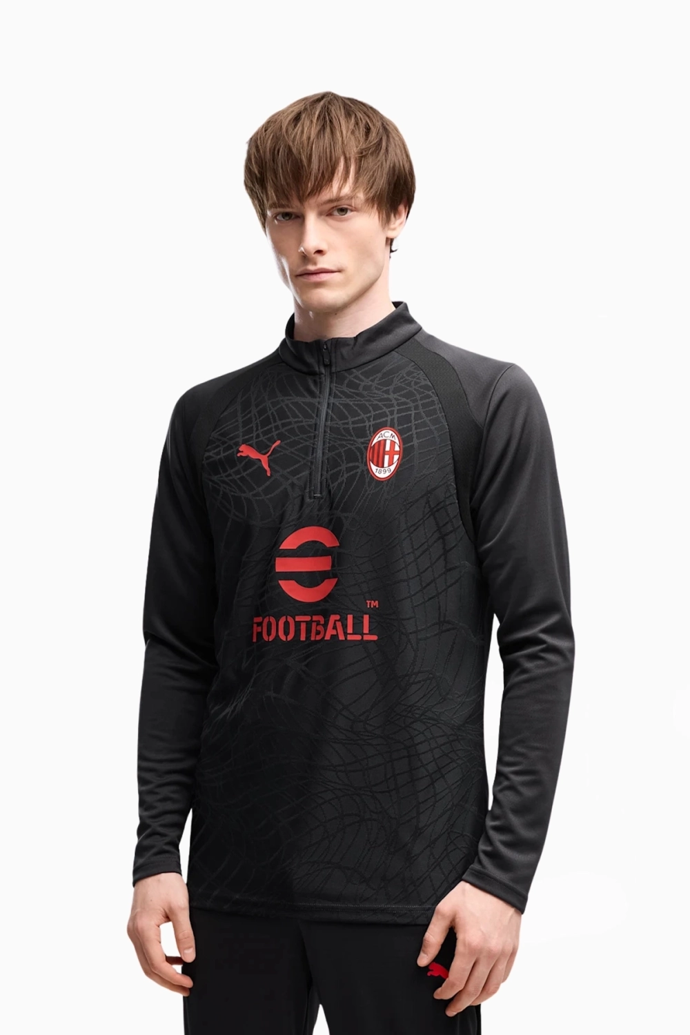 Кофта Puma AC Milan 26/27 Training 1/4 Zip Top - серый