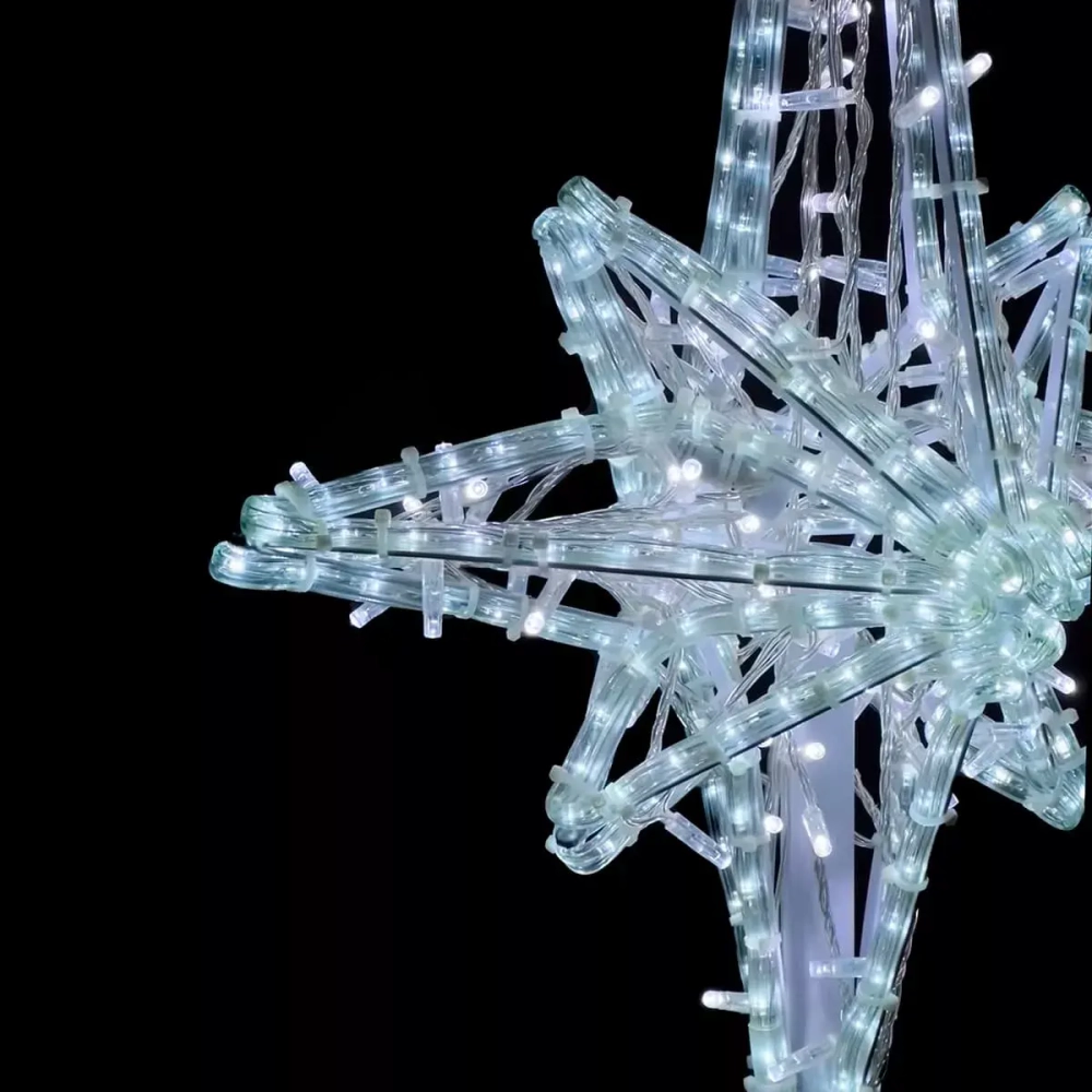 Светодиодная макушка Роза Ветров 75 см., Белая, 220В, LTC (LC-13210)