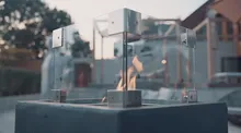 Уличный газовый камин Clifton Square Lime