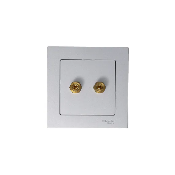 Розетка аудио 2-м AtlasDesign алюм. SE ATN000387