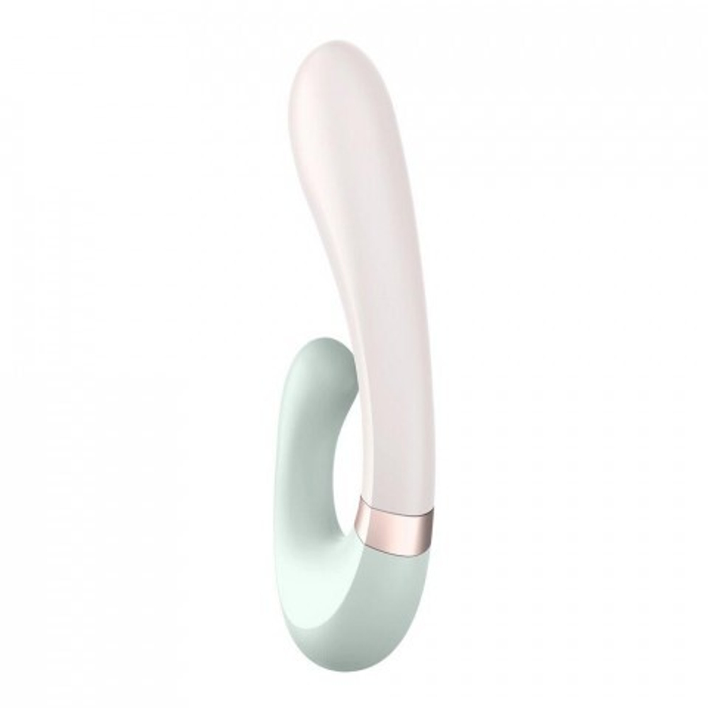 Смарт вибратор кролик с подогревом Satisfyer Heat Wave Connect App, мятный