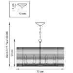 Подвесная люстра Lightstar ZETA 728083