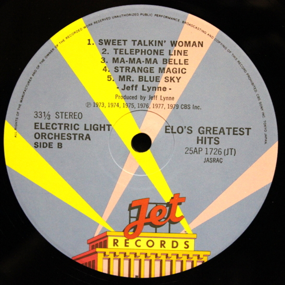 Electric Light Orchestra / ELO's Greatest Hits (LP)