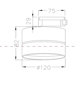 Трековый светильник Maytoni Technical TR007-1-18W3K-B4K