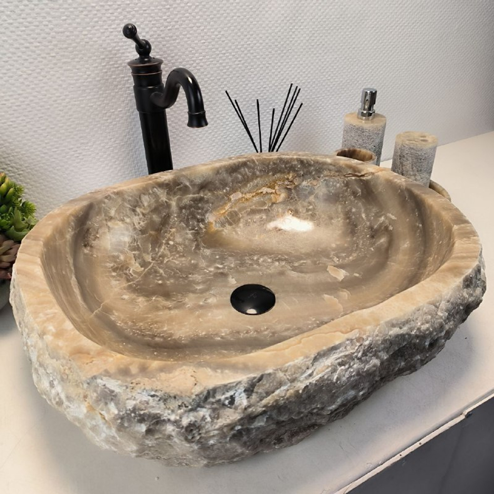 Раковина из оникса Erozy Grey EO-62235 57*47*15 0094