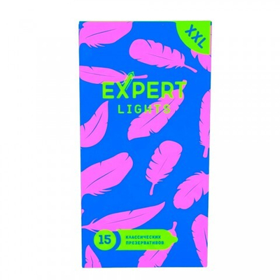 Презервативы EXPERT Light XXL, ультратонкие, увеличенного размера, 15 шт