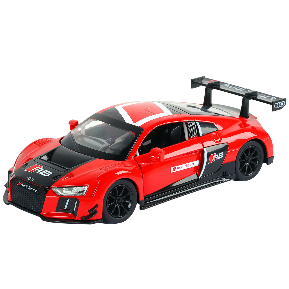 Модель 1:24 Audi R8 LMS, красный, откр. двери, свет, звук