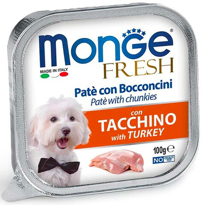 Monge Dog Fresh 100 г индейка - консервы для собак