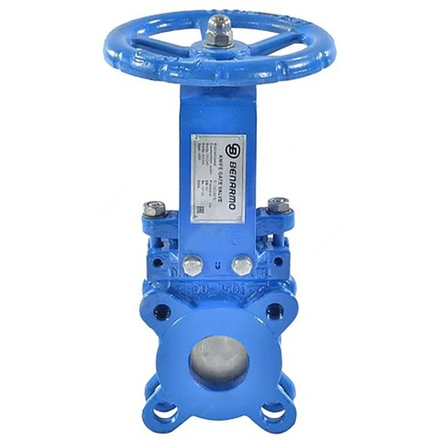 Задвижка шиберная Benarmo Ду 150 Ру10 межфланцевая двусторонняя со штурвалом