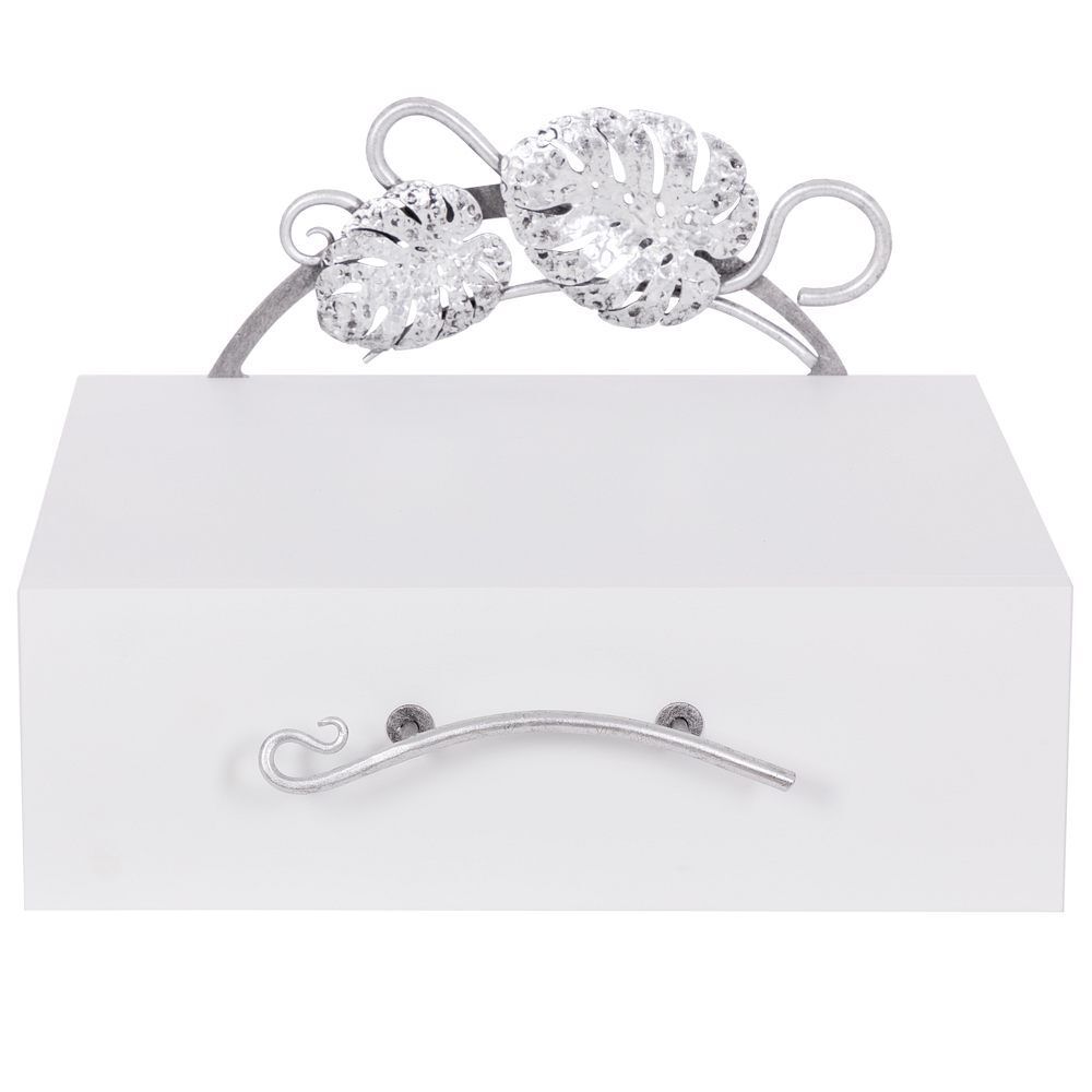 Тумба прикроватная Monstera Deliciosa (Монстера) подвесная Айс