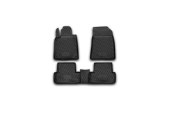 Коврики Standard, в салон PEUGEOT 407 2004- , 4 шт. (полиуретан, чёрные) Element.CARPGT00015
