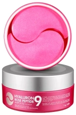 Патчи с пептидами и болгарской розой Medi-Peel Peptide 9 Hyaluron Rose Ampoule Eye Patch, 60 мл