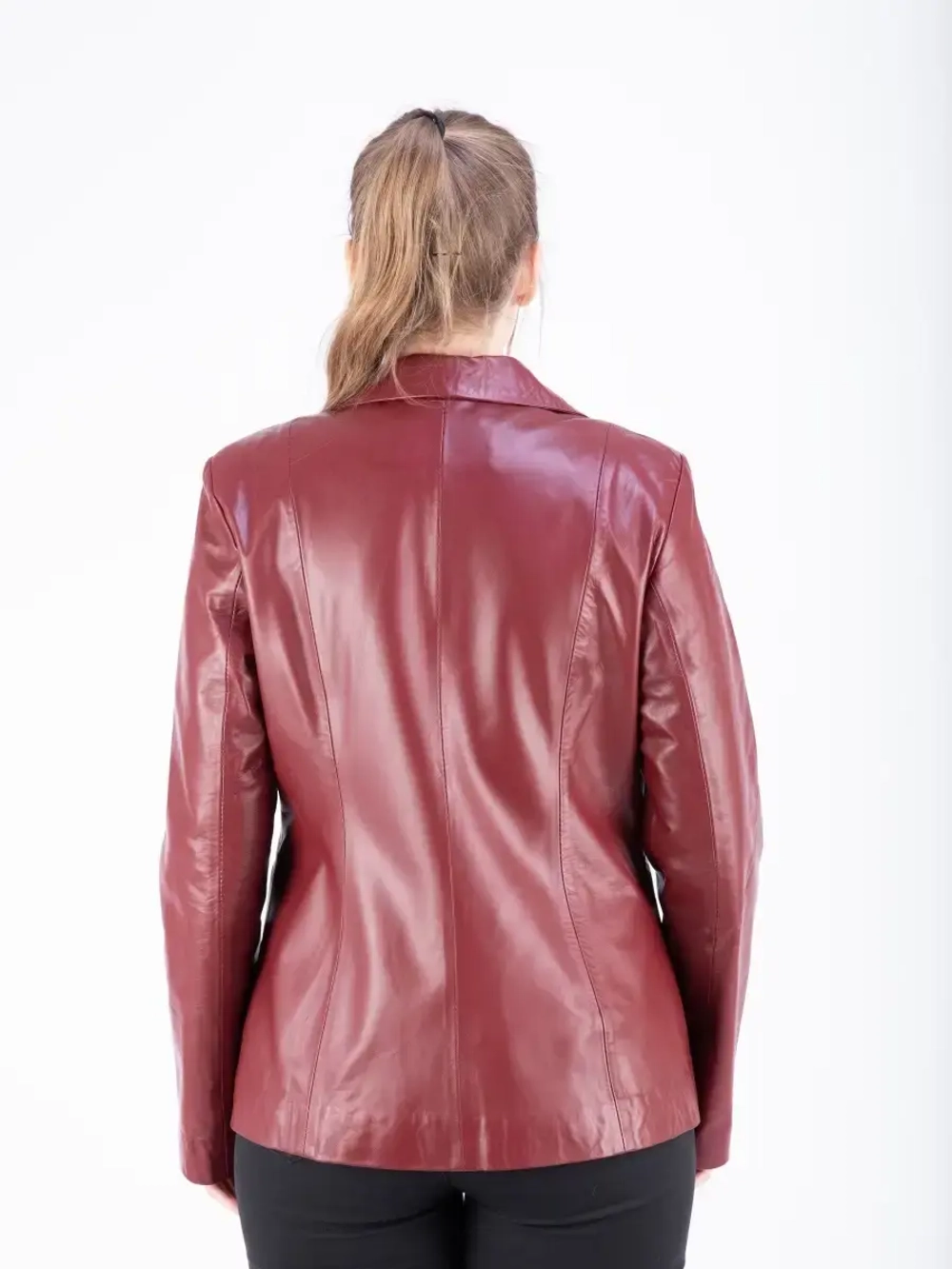 Куртка женская кожаная пиджак кожаный