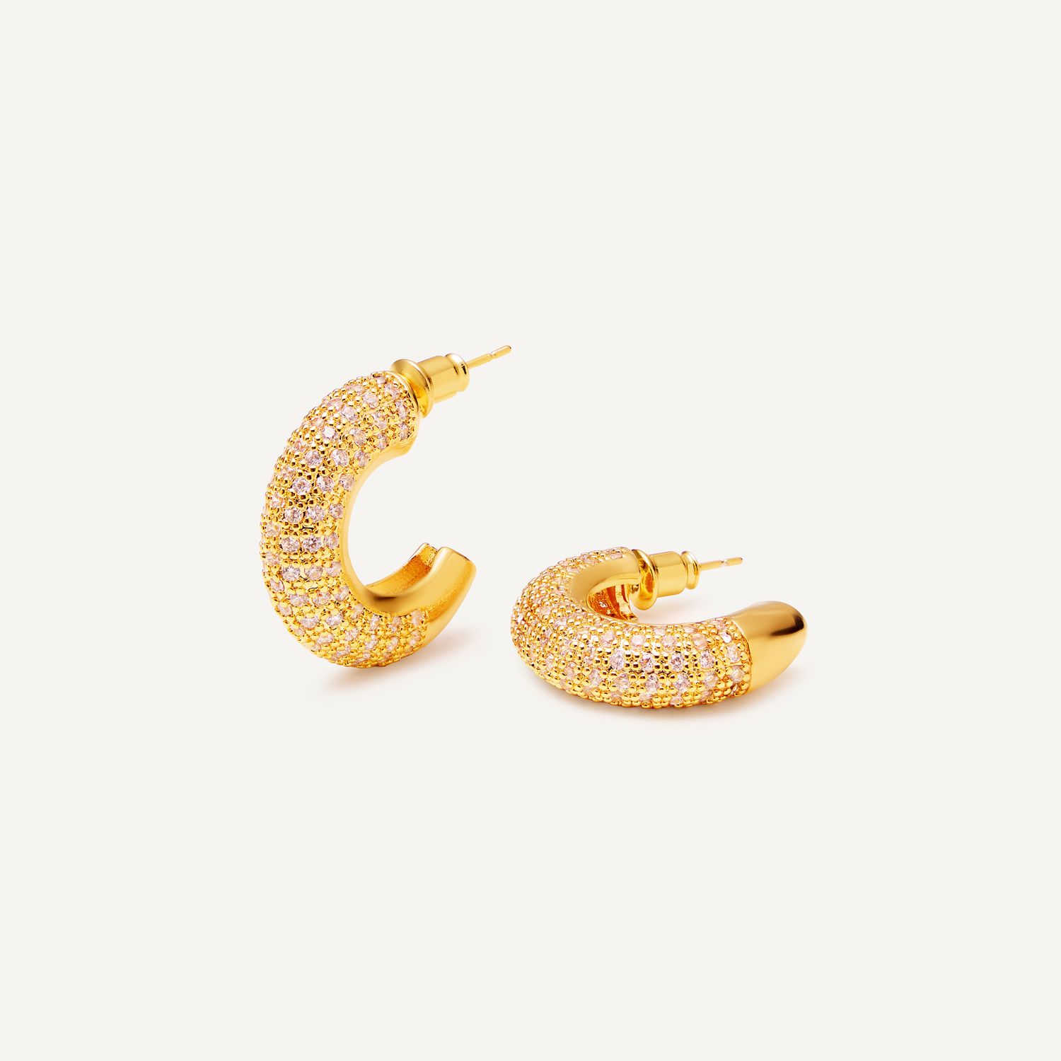 Серьги Brilliant Demicircle Earrings - Gold