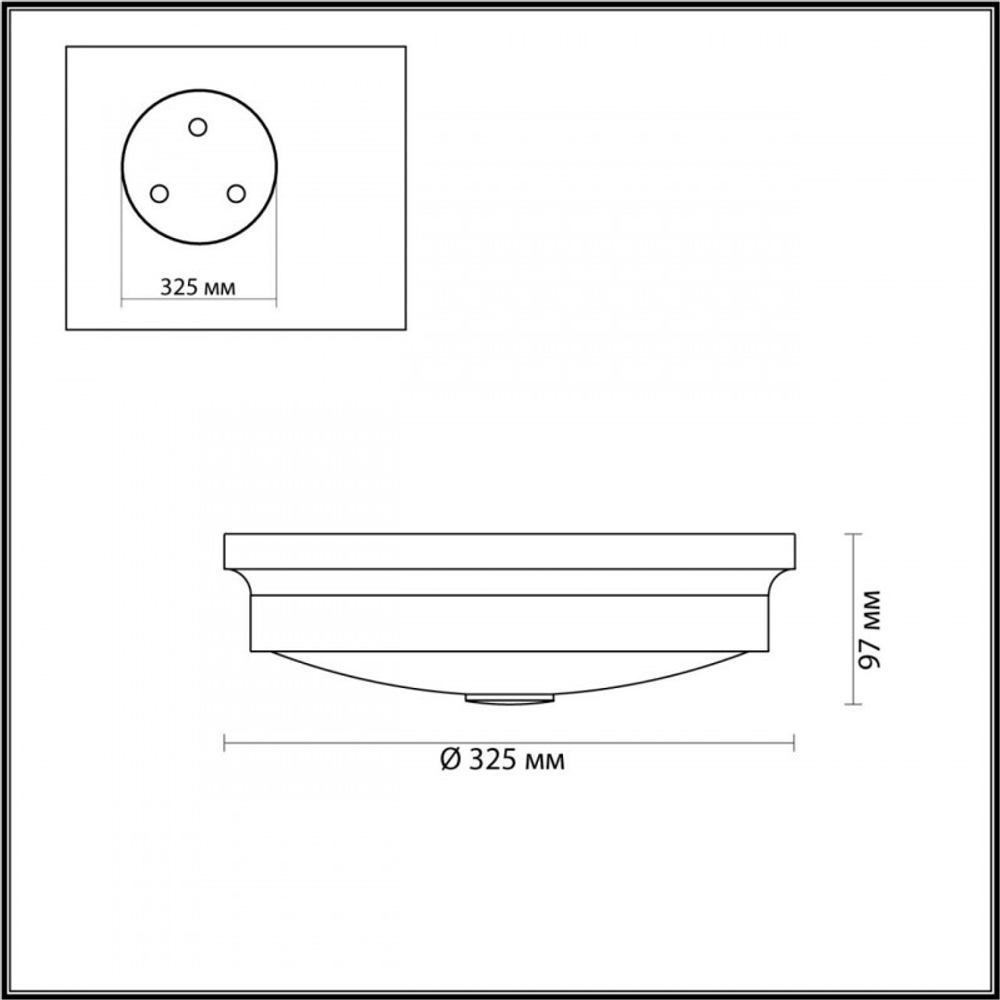 Накладной светильник Odeon Light 4825/3C