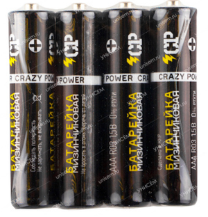 Батарейка солевая  R03 CRAZYpower ( 4 шт. Спайка)