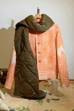 Шарф Soeurs Deep Green Scarf хаки