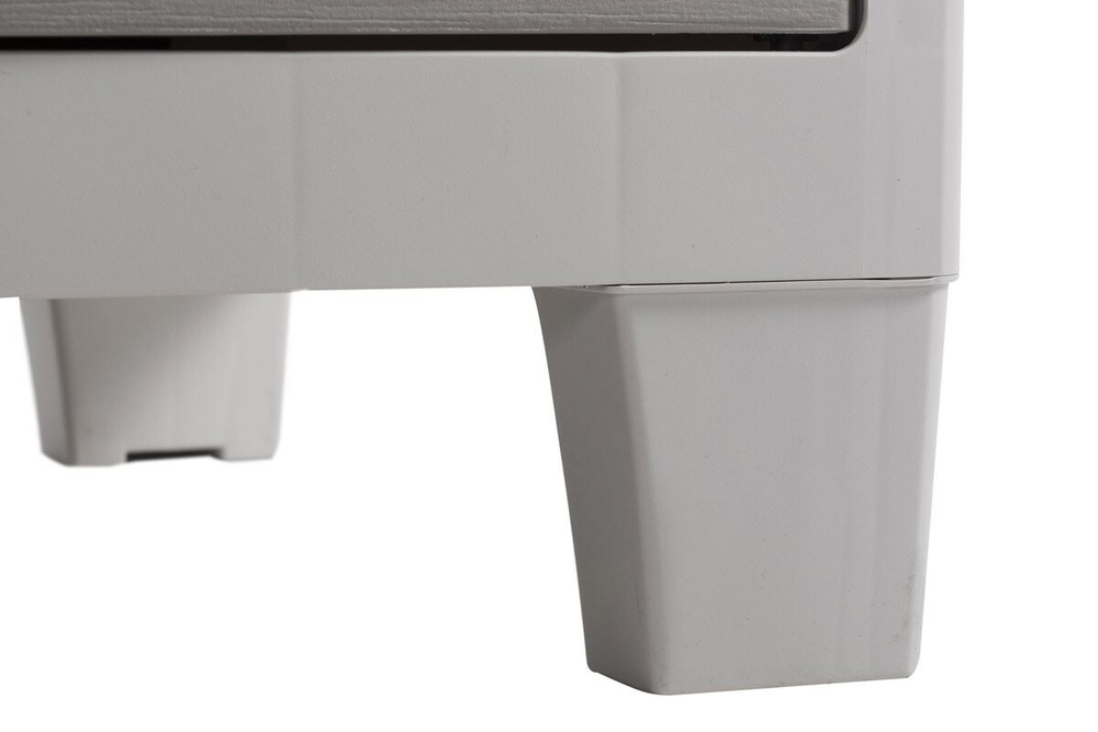 Уличная тумба TOOMAX 2х дверная глубокая WOODY'S XL (2 полки), светло-серый