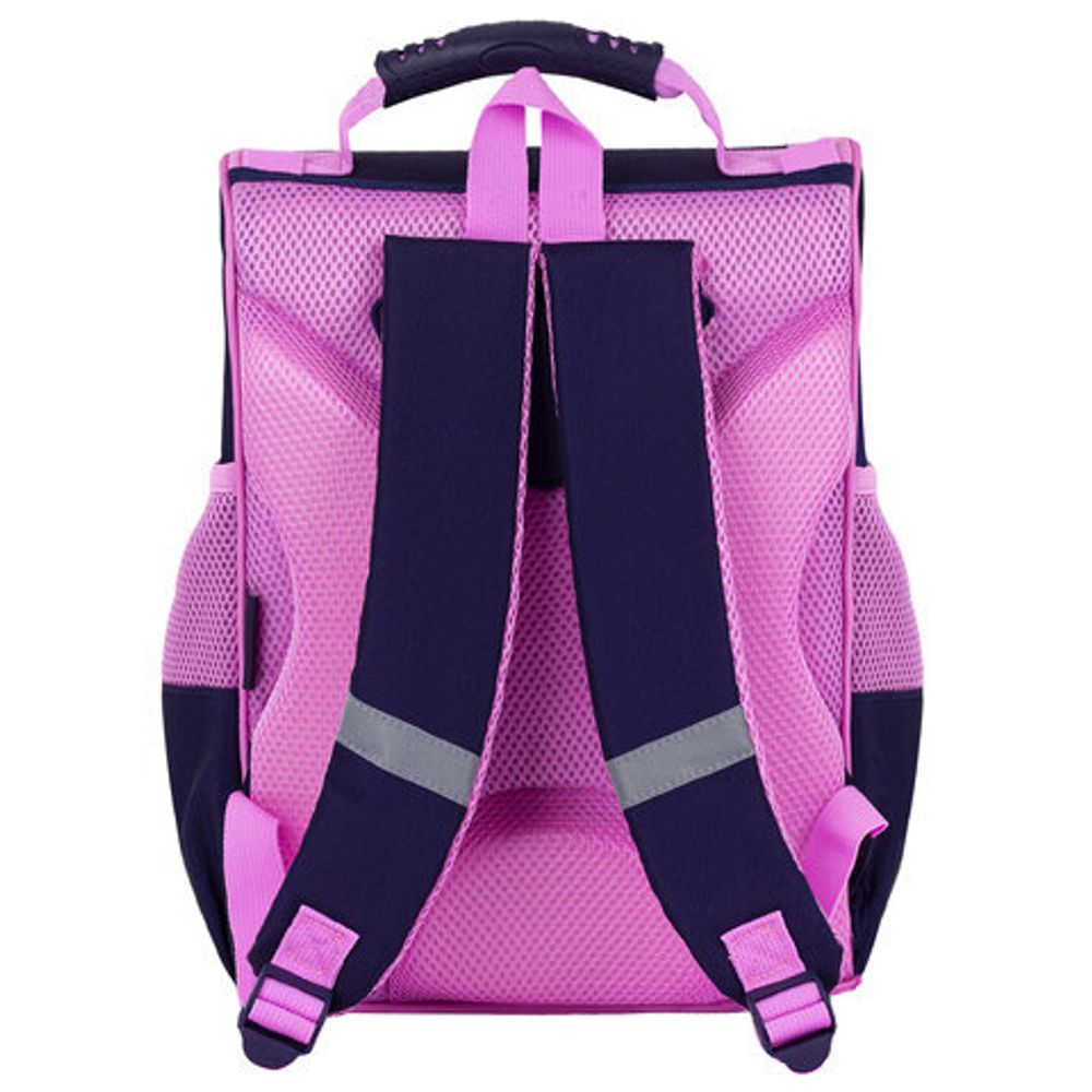 Ранец ПИФАГОР BASIC, 1 отделение, 3 кармана, эргономичная спинка, "Playing foxes", 35х28х18 см, 273136