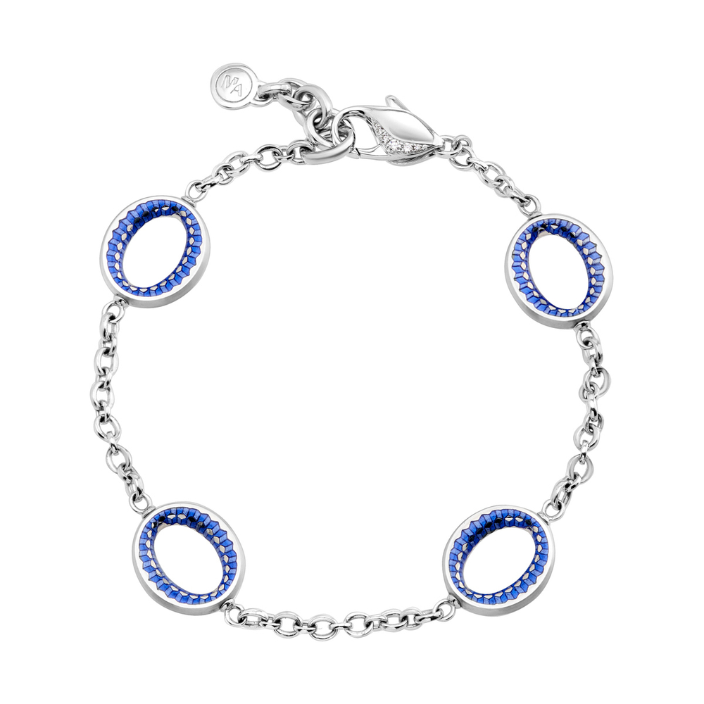 Браслет с Бриллиантами, Цветная Эмаль, Br0178-500/2