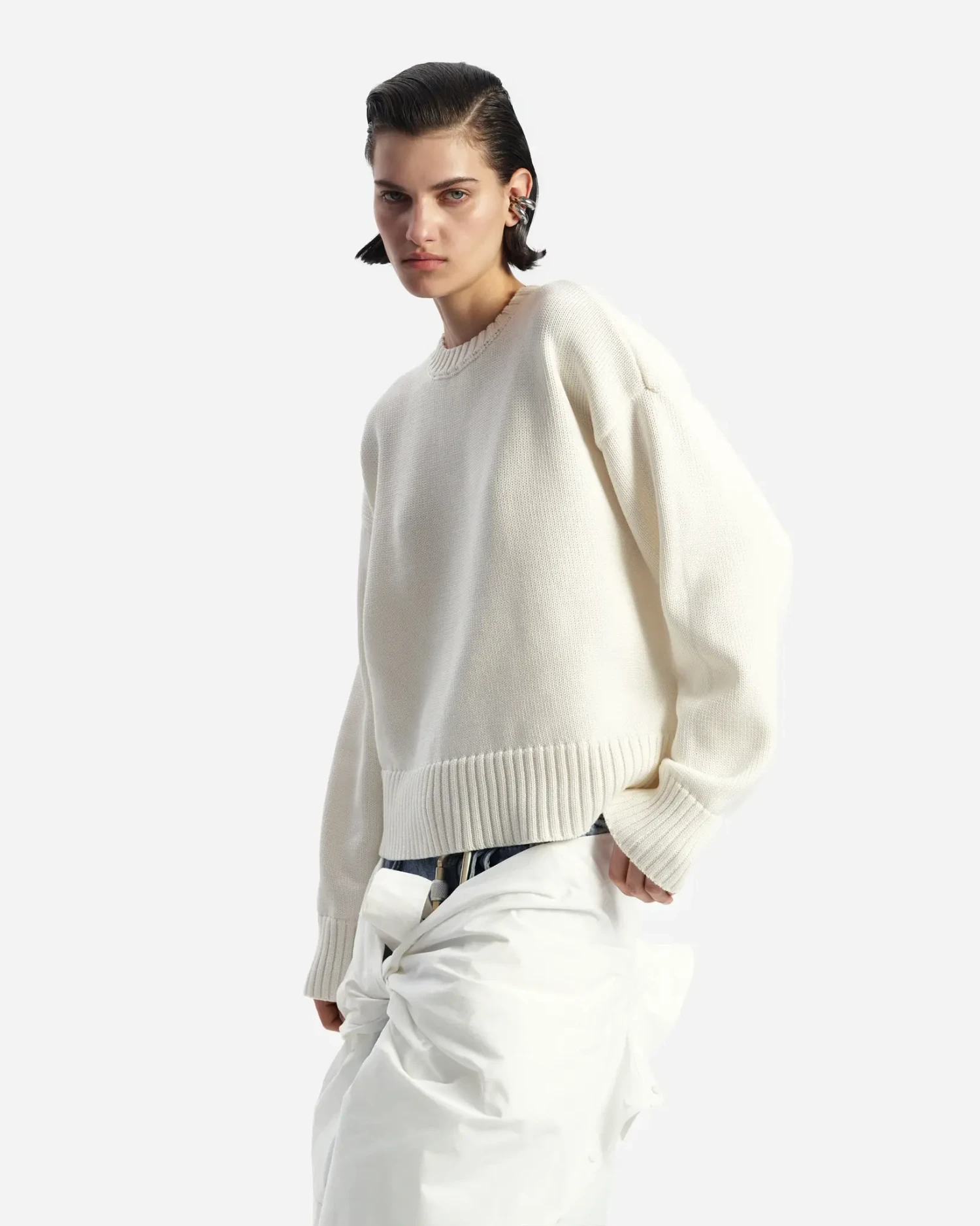 Джемпер базовый белый