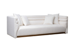 Диван Garda Decor трехместный Толедо(GD, Toledo) светло-бежевый рогожка Norton-Svbeg 236*97**77 см