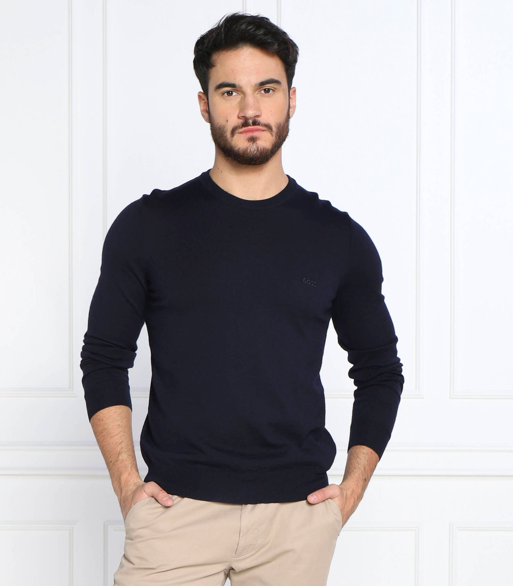 свитер botto-l BOSS BLACK - темно-синий(50476364)